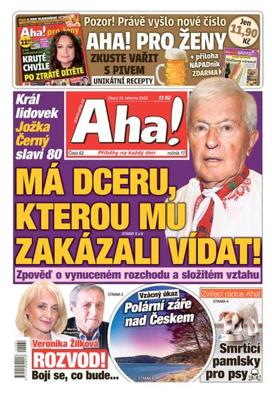 Aha! - 15.3.2022 - CZECH NEWS CENTER a. s.