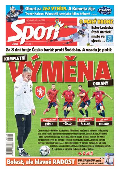 Sport - 16.3.2022 - CZECH NEWS CENTER a. s.