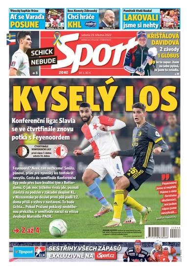 Sport - 19.3.2022 - CZECH NEWS CENTER a. s.