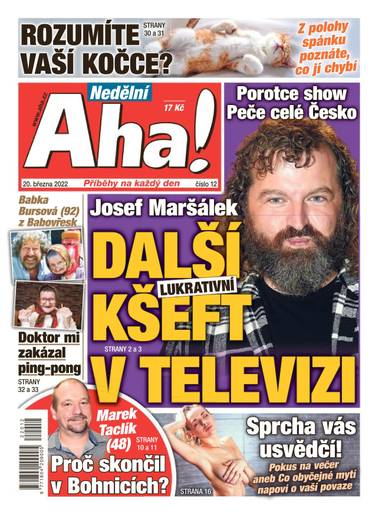 Nedělní Aha! - 12/2022 - CZECH NEWS CENTER a. s.