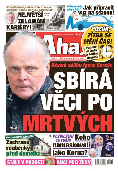 Aha! - 26.3.2022 - CZECH NEWS CENTER a. s.