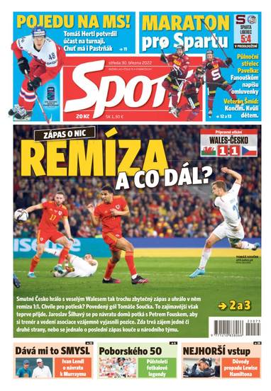 Sport - 30.3.2022 - CZECH NEWS CENTER a. s.