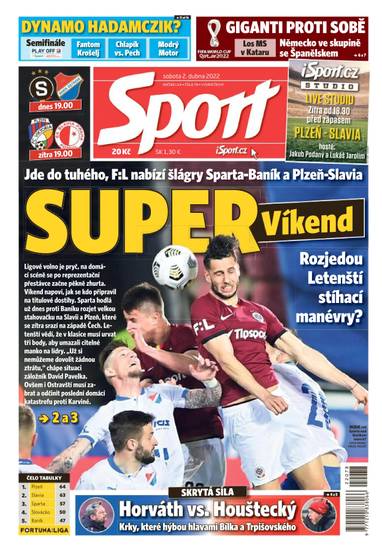 Sport - 2.4.2022 - CZECH NEWS CENTER a. s.