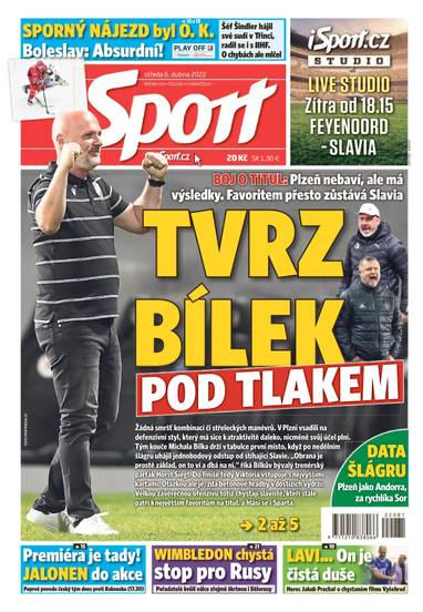 Sport - 6.4.2022 - CZECH NEWS CENTER a. s.