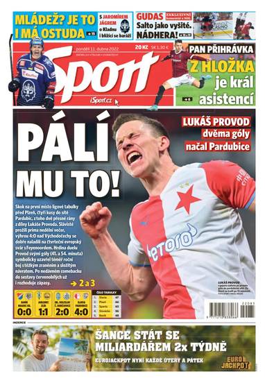 Sport - 11.4.2022 - CZECH NEWS CENTER a. s.