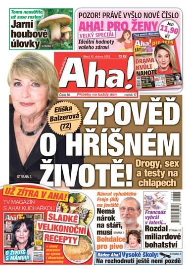 Aha! - 12.4.2022 - CZECH NEWS CENTER a. s.