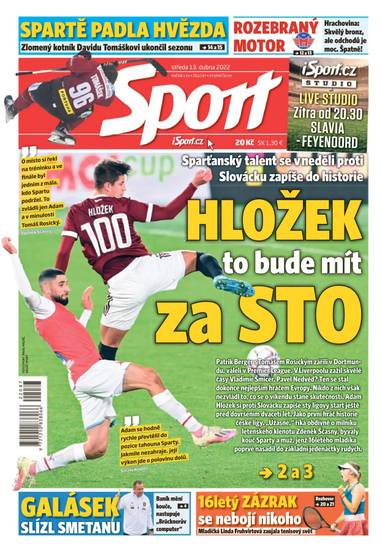 Sport - 13.4.2022 - CZECH NEWS CENTER a. s.