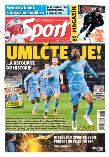 Sport - 14.4.2022 - CZECH NEWS CENTER a. s.
