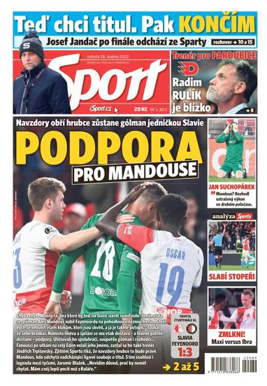 Sport - 16.4.2022 - CZECH NEWS CENTER a. s.