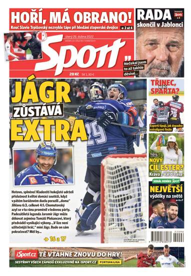 Sport - 26.4.2022 - CZECH NEWS CENTER a. s.