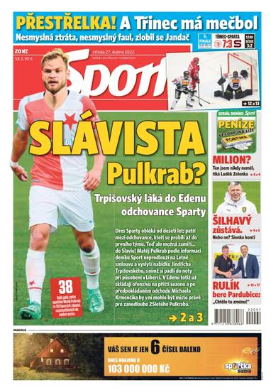 Sport - 27.4.2022 - CZECH NEWS CENTER a. s.