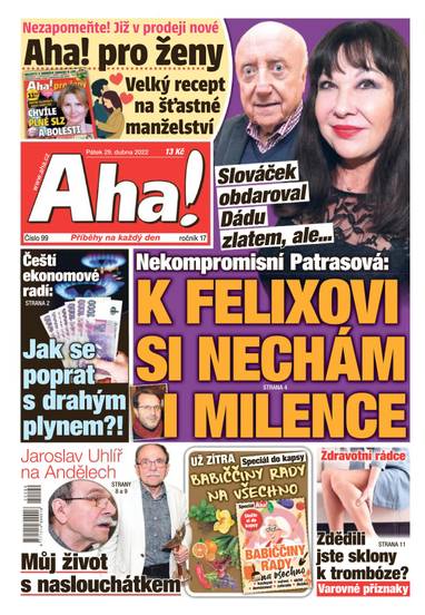 Aha! - 29.4.2022 - CZECH NEWS CENTER a. s.