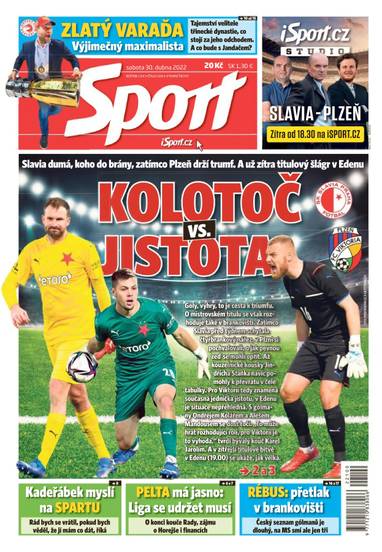 Sport - 30.4.2022 - CZECH NEWS CENTER a. s.