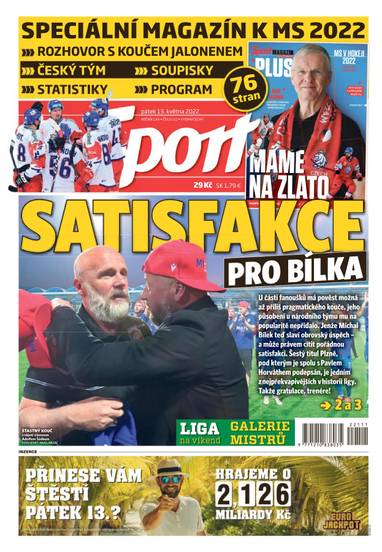 Sport - 13.5.2022 - CZECH NEWS CENTER a. s.