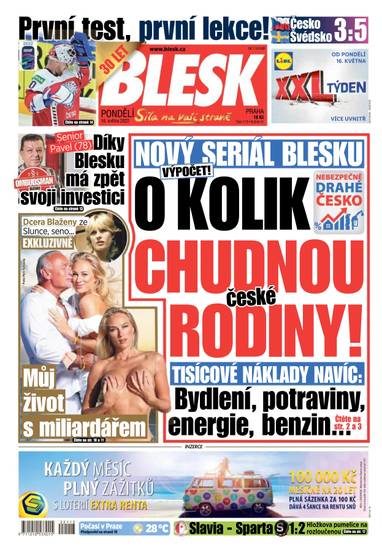 BLESK - 16.5.2022 - CZECH NEWS CENTER a. s.