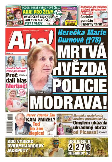 Aha! - 17.5.2022 - CZECH NEWS CENTER a. s.