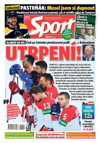 Sport - 18.5.2022 - CZECH NEWS CENTER a. s.