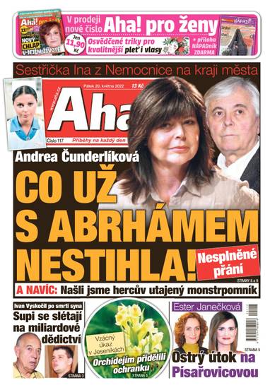 Aha! - 20.5.2022 - CZECH NEWS CENTER a. s.