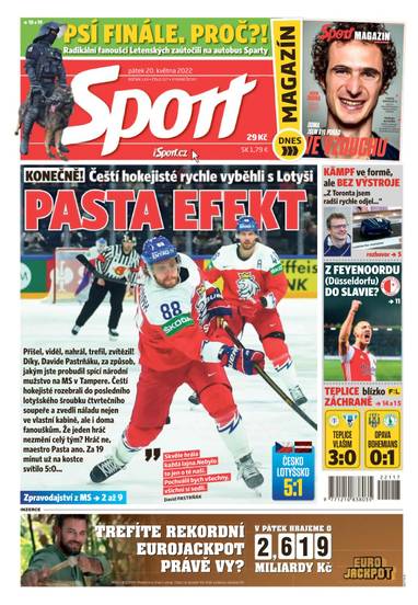Sport - 20.5.2022 - CZECH NEWS CENTER a. s.