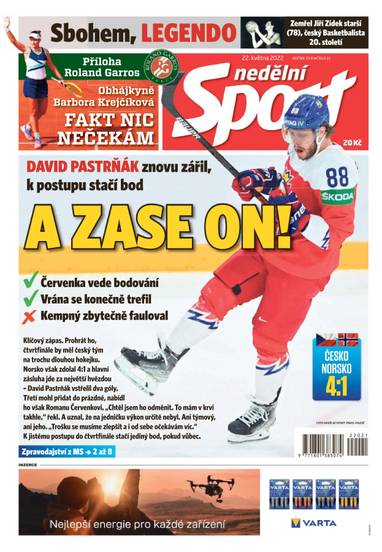nedělní Sport - 21/2022 - CZECH NEWS CENTER a. s.
