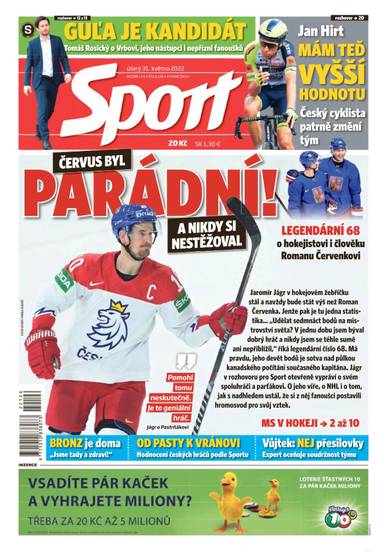 Sport - 31.5.2022 - CZECH NEWS CENTER a. s.