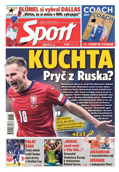 Sport - 7.6.2022 - CZECH NEWS CENTER a. s.