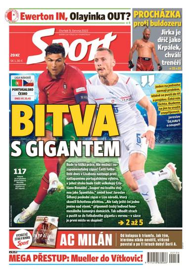 Sport - 9.6.2022 - CZECH NEWS CENTER a. s.