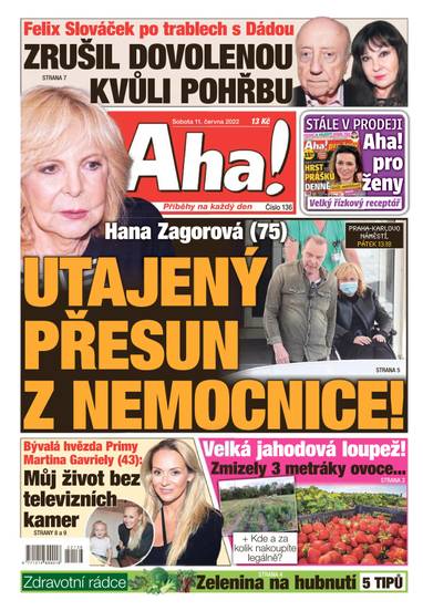 Aha! - 11.6.2022 - CZECH NEWS CENTER a. s.