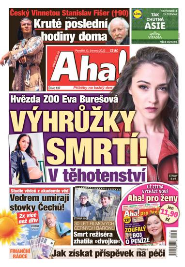 Aha! - 13.6.2022 - CZECH NEWS CENTER a. s.