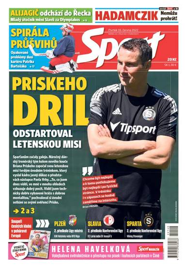 Sport - 16.6.2022 - CZECH NEWS CENTER a. s.