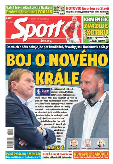 Sport - 18.6.2022 - CZECH NEWS CENTER a. s.