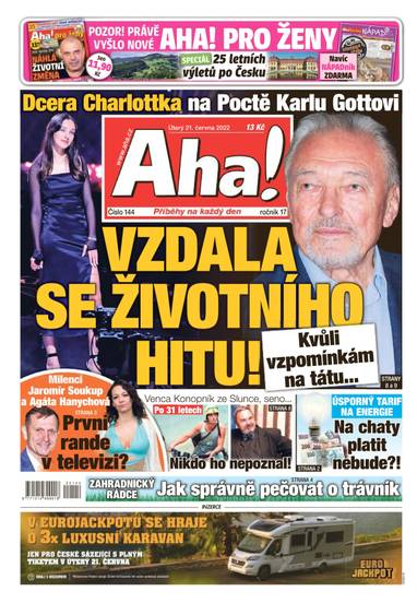 Aha! - 21.6.2022 - CZECH NEWS CENTER a. s.