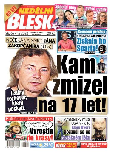 NEDĚLNÍ BLESK - 26/2022 - CZECH NEWS CENTER a. s.