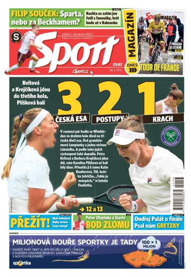 Sport - 1.7.2022 - CZECH NEWS CENTER a. s.