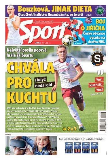 Sport - 7.7.2022 - CZECH NEWS CENTER a. s.