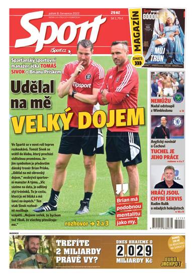 Sport - 8.7.2022 - CZECH NEWS CENTER a. s.