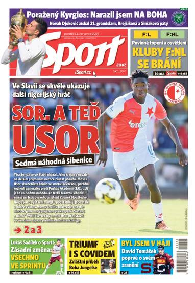 Sport - 11.7.2022 - CZECH NEWS CENTER a. s.