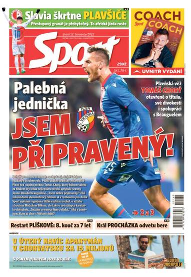 Sport - 12.7.2022 - CZECH NEWS CENTER a. s.