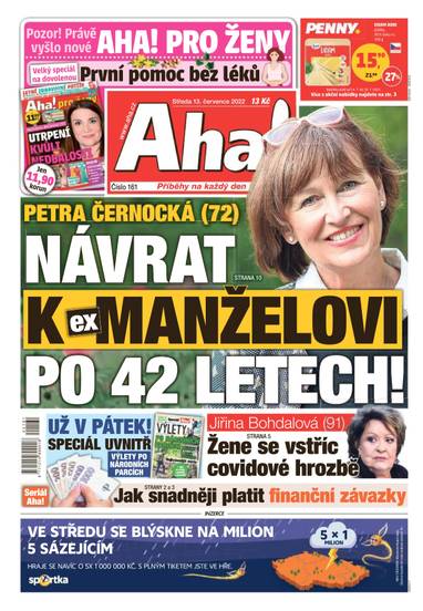 Aha! - 13.7.2022 - CZECH NEWS CENTER a. s.