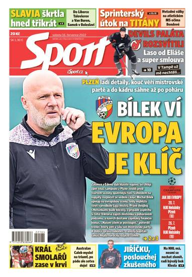 Sport - 16.7.2022 - CZECH NEWS CENTER a. s.