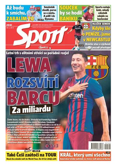 Sport - 18.7.2022 - CZECH NEWS CENTER a. s.