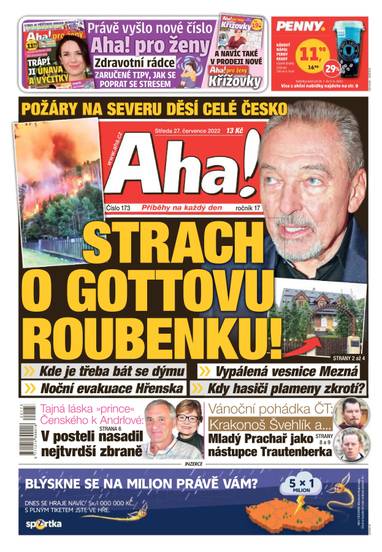 Aha! - 27.7.2022 - CZECH NEWS CENTER a. s.