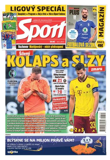 Sport - 29.7.2022 - CZECH NEWS CENTER a. s.