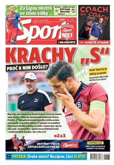 Sport - 2.8.2022 - CZECH NEWS CENTER a. s.