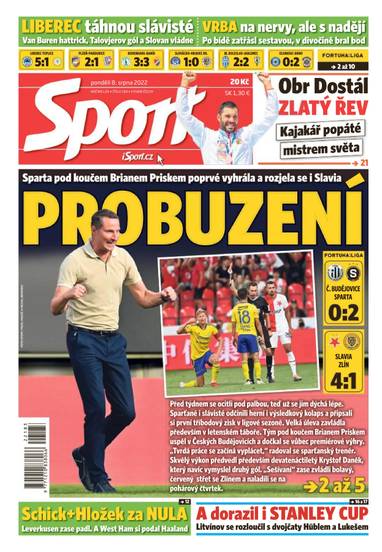 Sport - 8.8.2022 - CZECH NEWS CENTER a. s.
