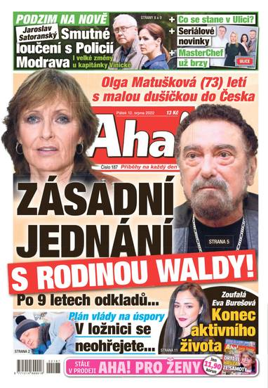 Aha! - 12.8.2022 - CZECH NEWS CENTER a. s.