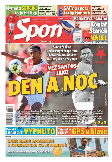 Sport - 16.8.2022 - CZECH NEWS CENTER a. s.
