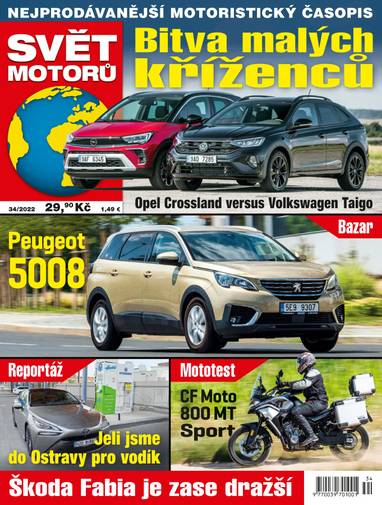 Časopis SVĚT MOTORŮ - 34/2022 - CZECH NEWS CENTER a. s.
