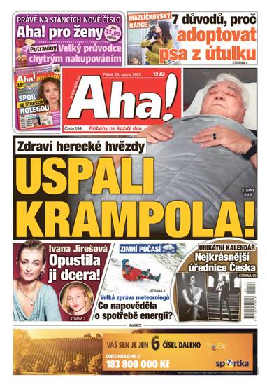 Aha! - 26.8.2022 - CZECH NEWS CENTER a. s.