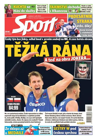 Sport - 3.9.2022 - CZECH NEWS CENTER a. s.